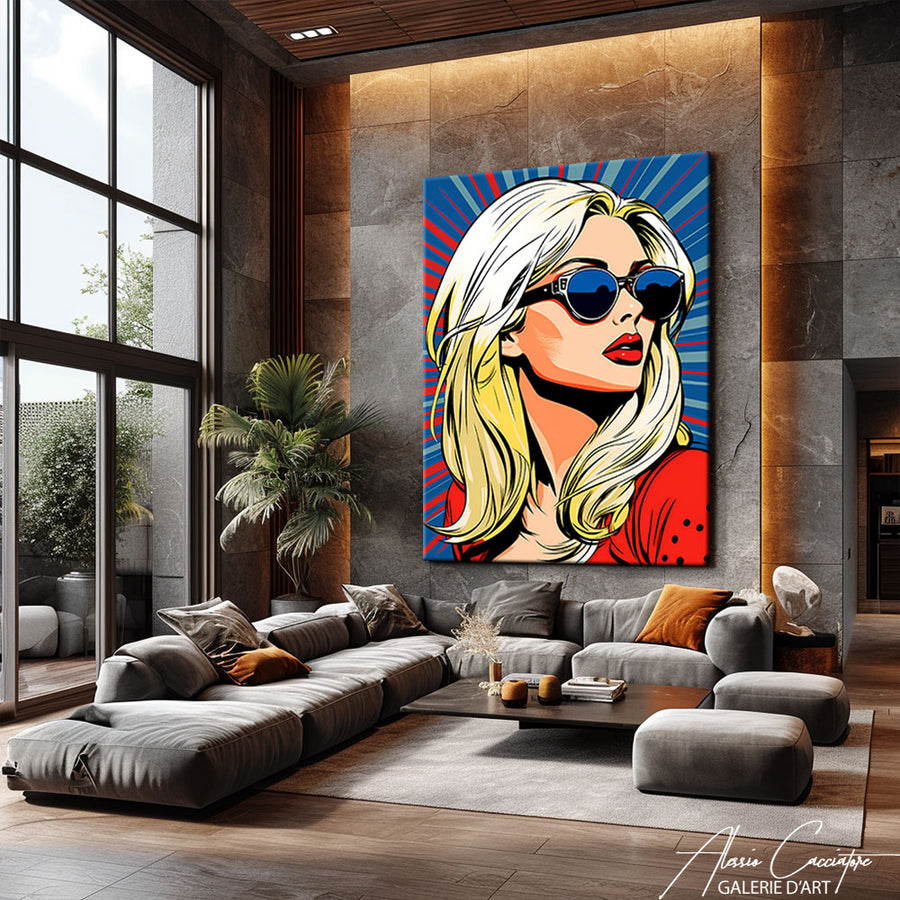 tableau toile pop art – mise en situation