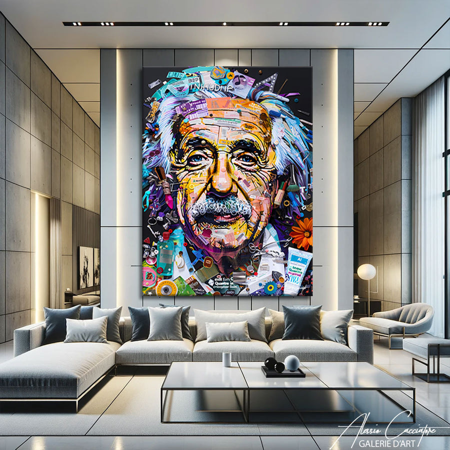 peinture einstein – mise en situation