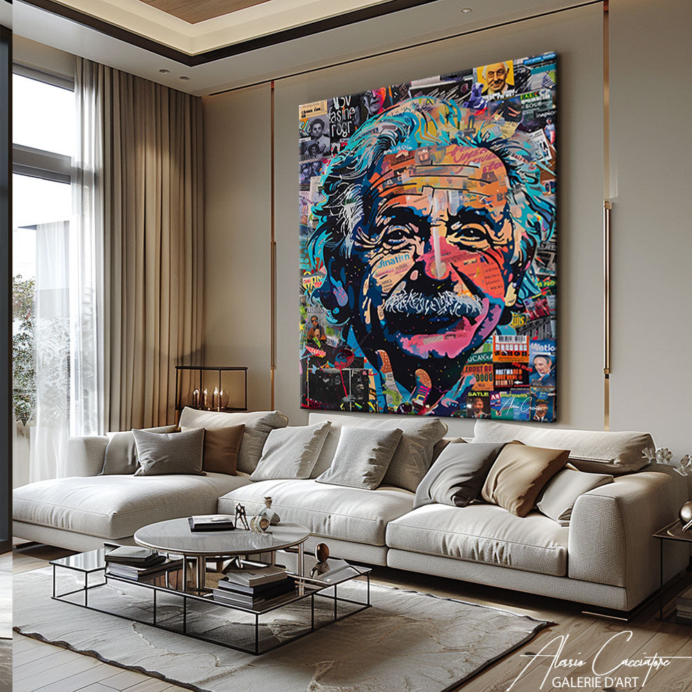 peinture albert einstein 