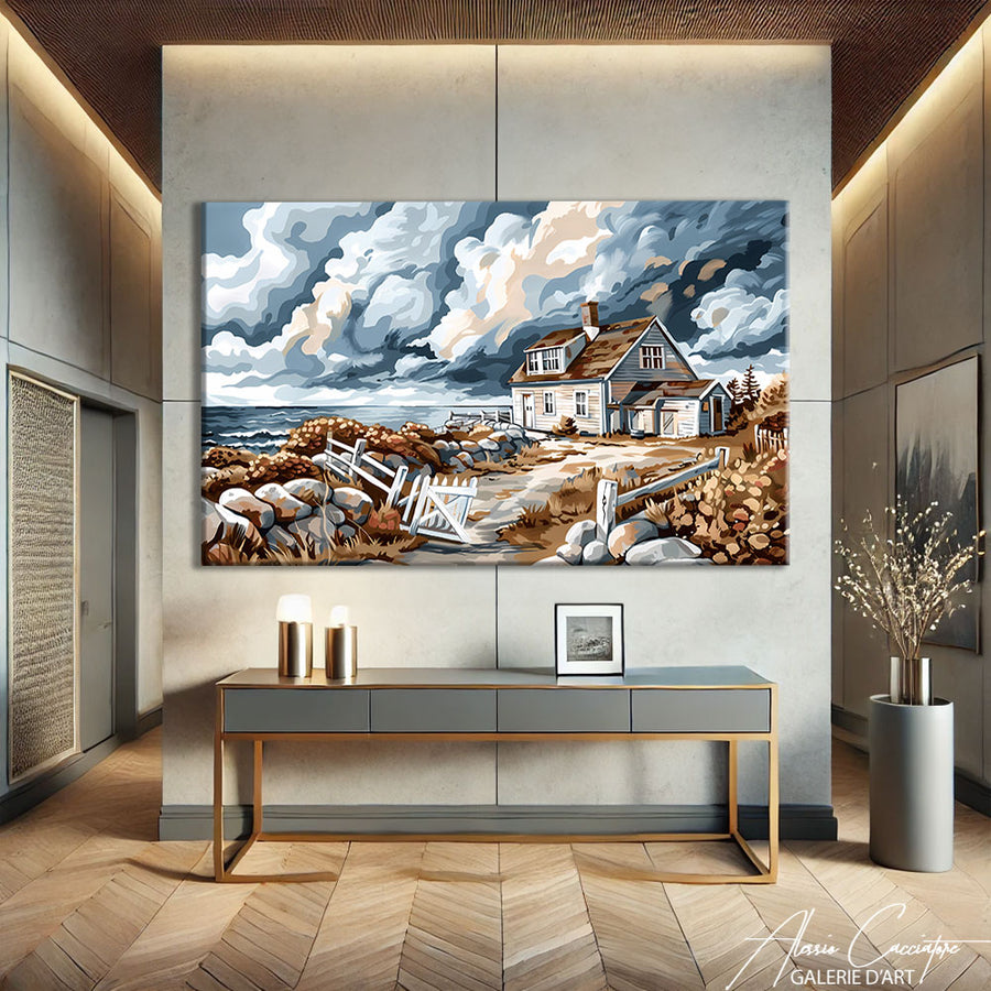 Tableau Paysage Moderne
 – mise en situation