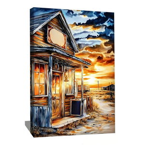 TABLEAU SCÈNE DE WESTERN