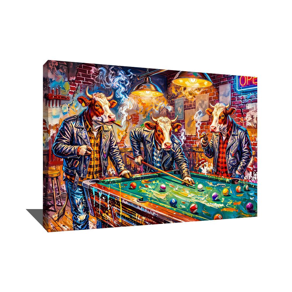 Tableau Vaches Colorees