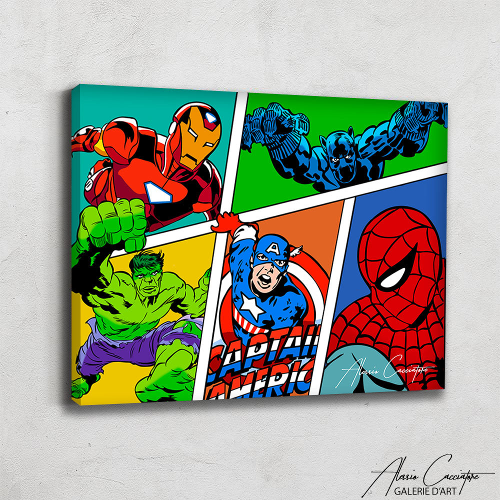 TABLEAU MARVEL CARTOON
