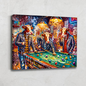 Tableau Vaches Colorees