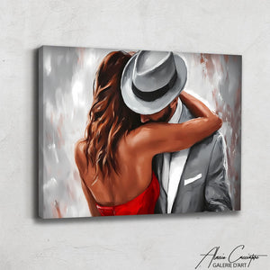 Tableau Abstrait Couple
