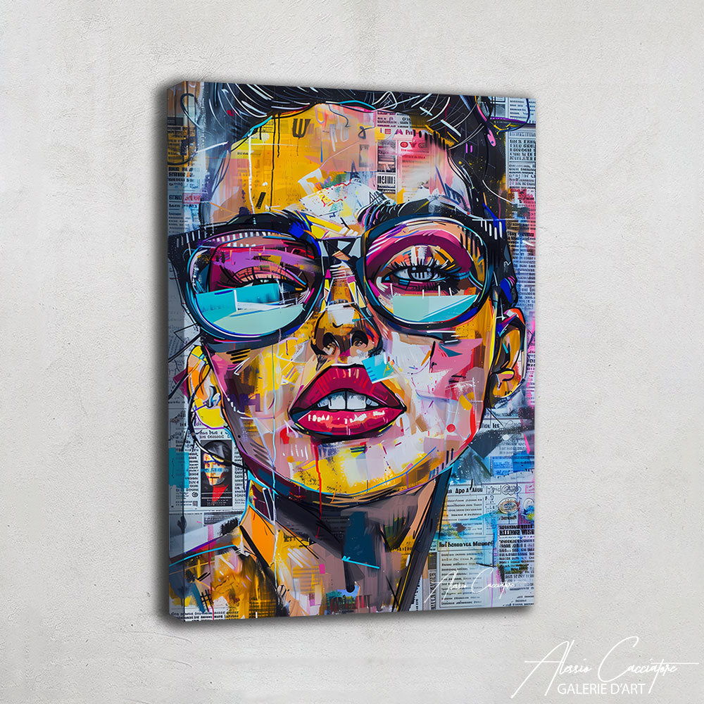 Portrait Femme Street Art