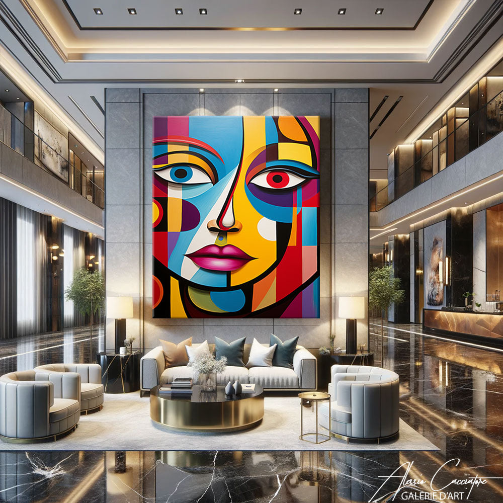 Peinture Cubisme Femme