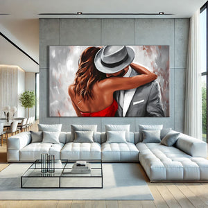 Tableau Abstrait Couple