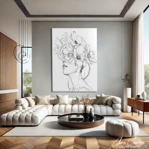 Tableau femme minimaliste

