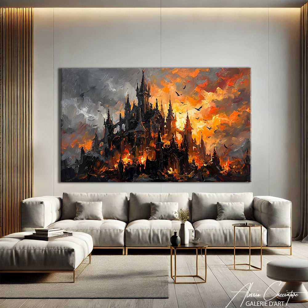 TABLEAU CHATEAU MÉDIÉVAL