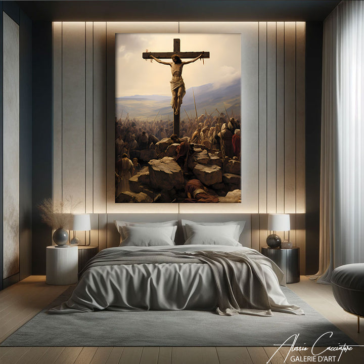 Tableau crucifixion Jésus