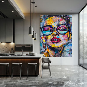 Portrait Femme Street Art