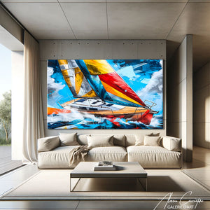 Tableau Voilier Contemporain