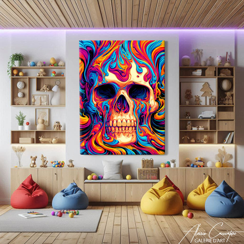 Toile Tete De Mort Connu