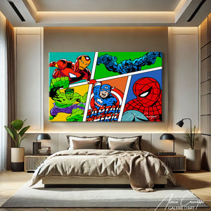 TABLEAU MARVEL COLORÉ
