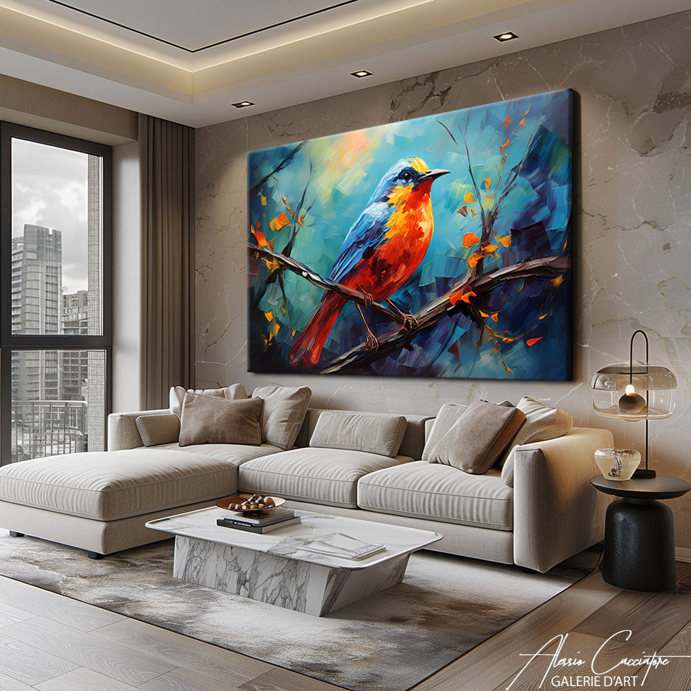 Tableau Paysage Oiseau 