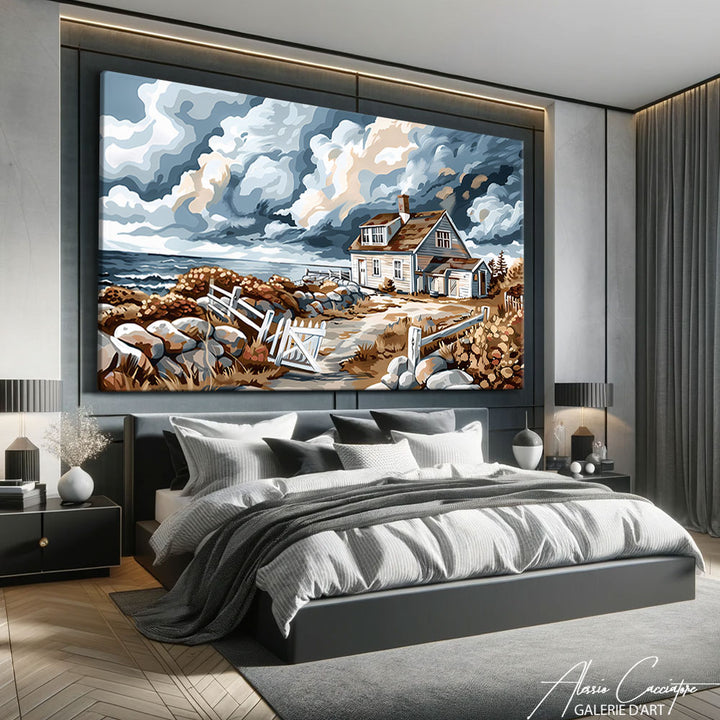 Tableau Peinture Paysage Mer
