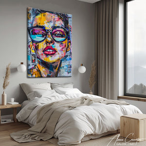 tableau femme pop art