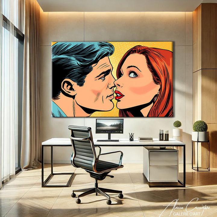 tableau pop art couple