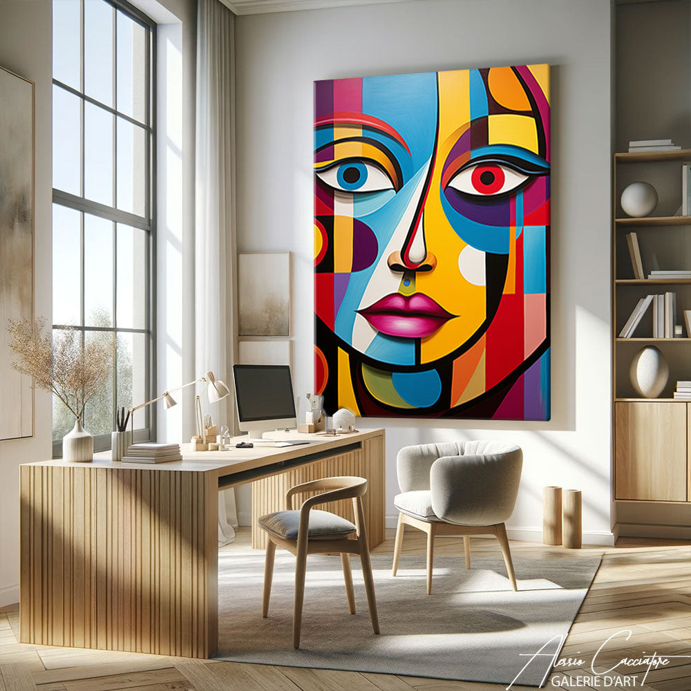 Tableau Cubisme Portrait