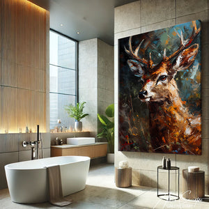 tableau Cerf abstrait