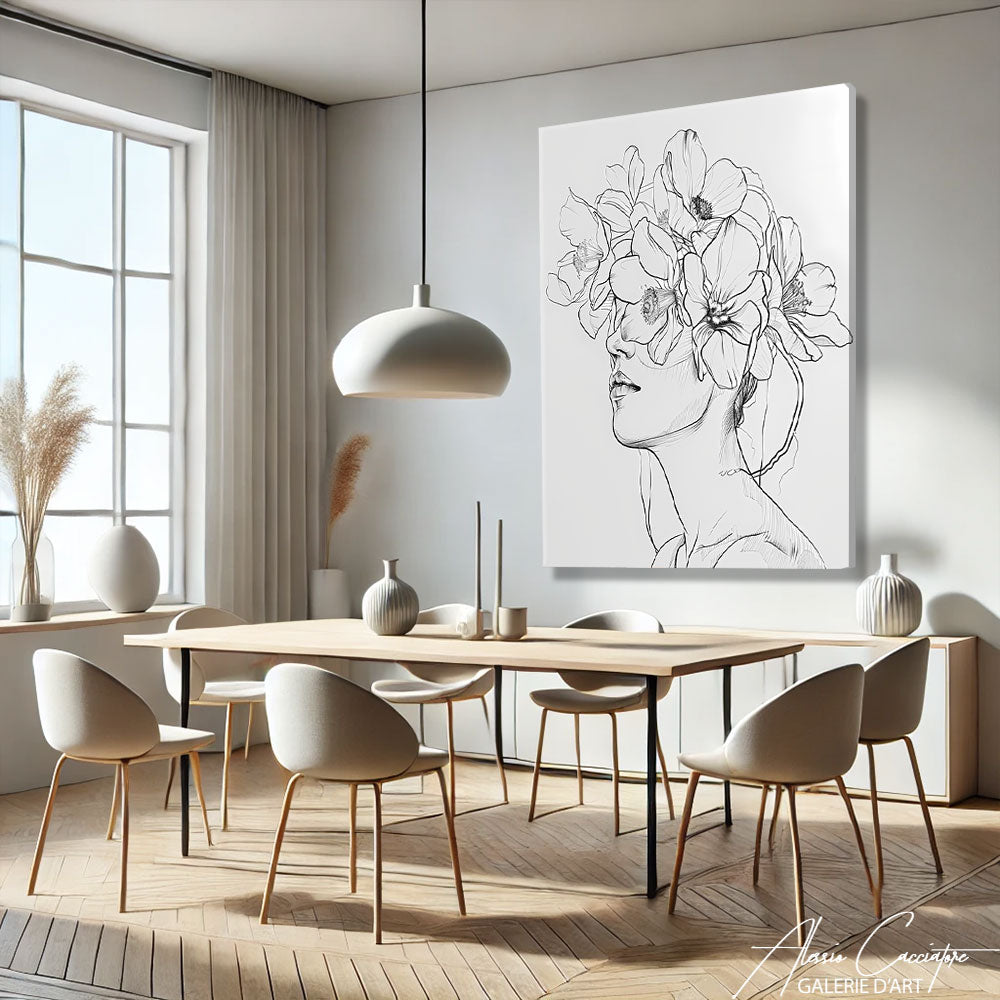 Peinture abstraite minimaliste

