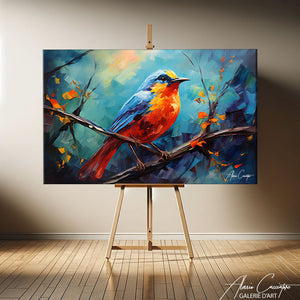 Tableau Oiseau sur Branche