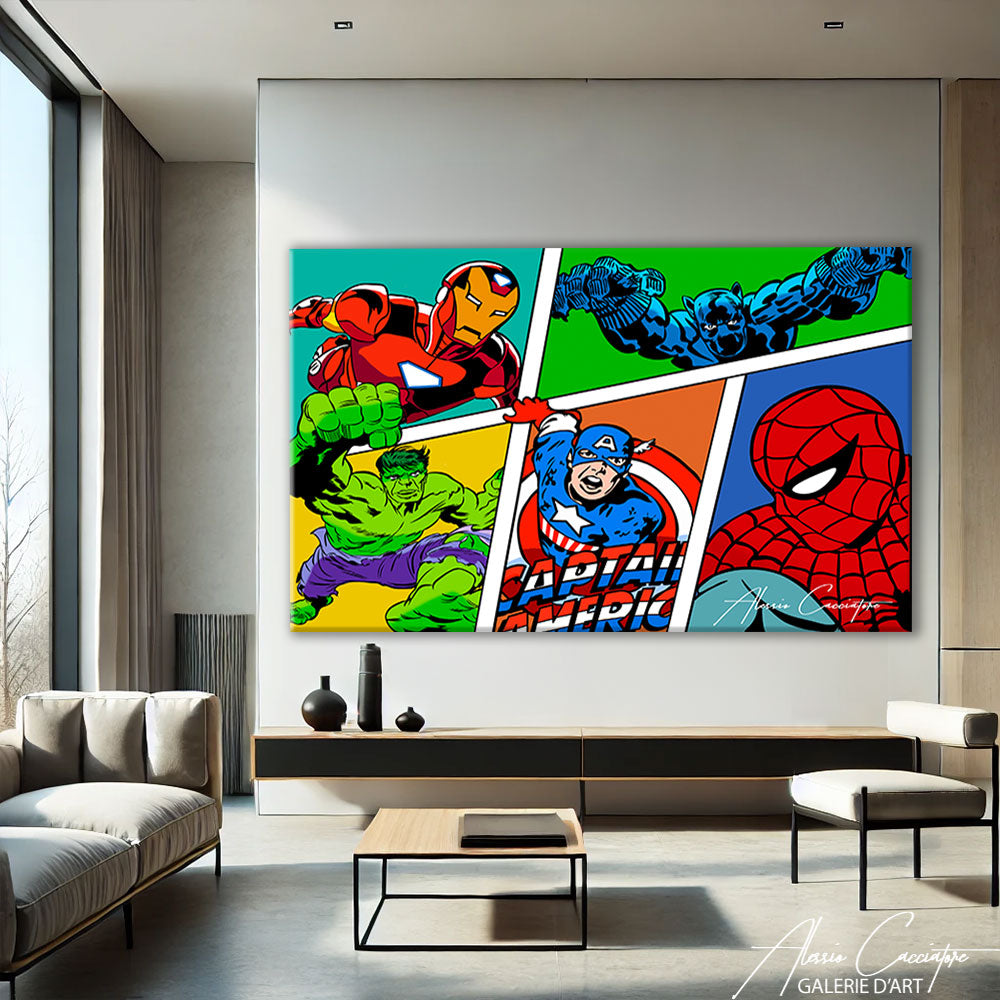 TABLEAU MARVEL COMICS
