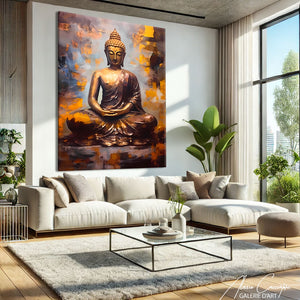 tableau bouddha peinture