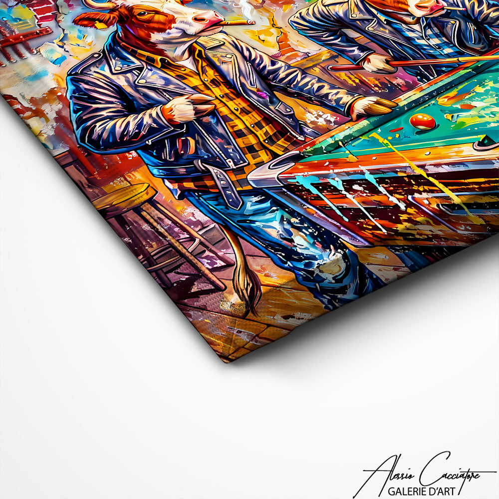 Art Mural Vaches Colorees