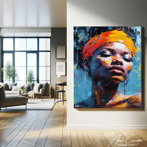 tableau femme africaine moderne