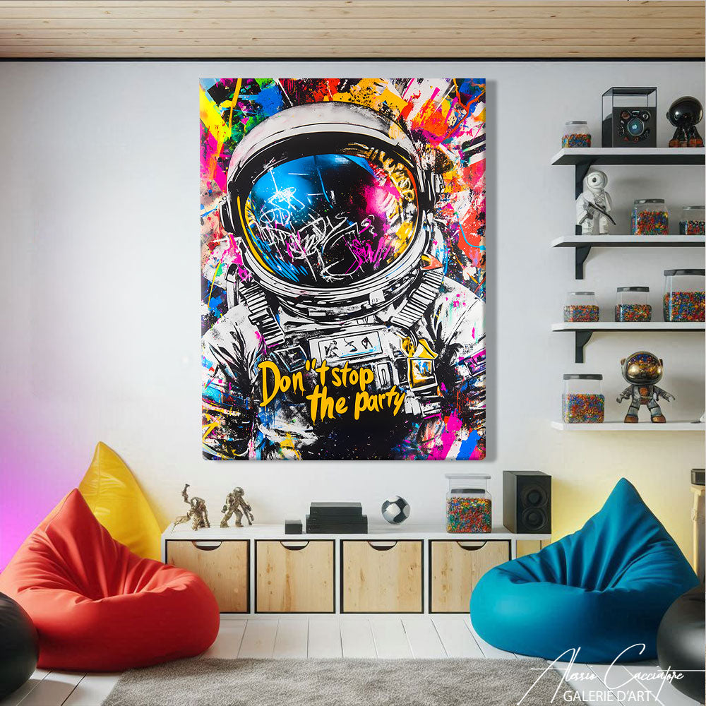 Tableau Street Art Coloré