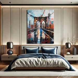 TABLEAU BROOKLYN BRIDGE MODERNE
