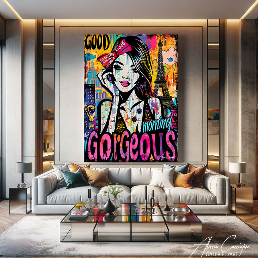 peinture street art grand format – mise en situation