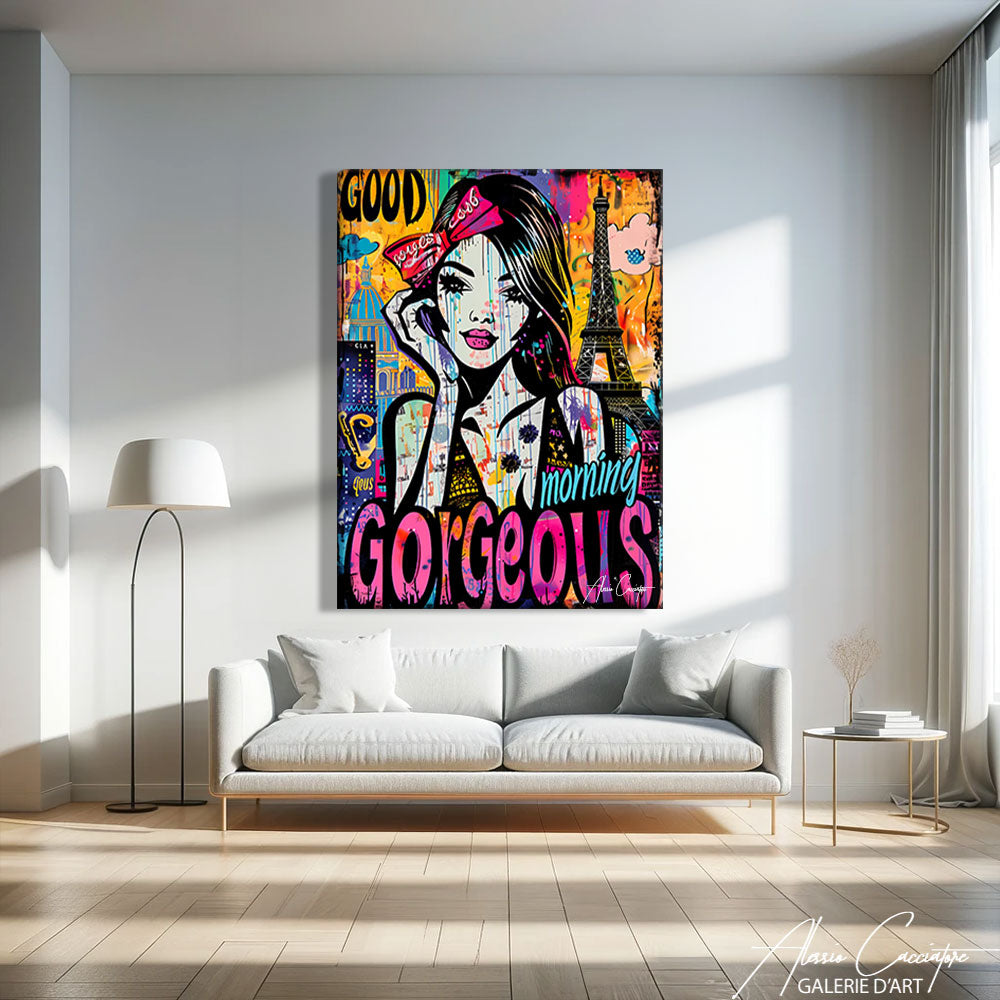 tableau femme street art