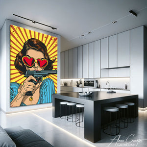 tableau pop art femme