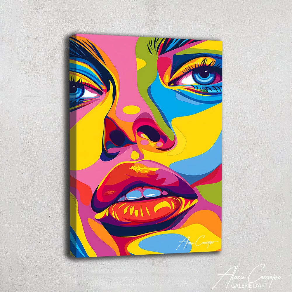 toile peinture pop art