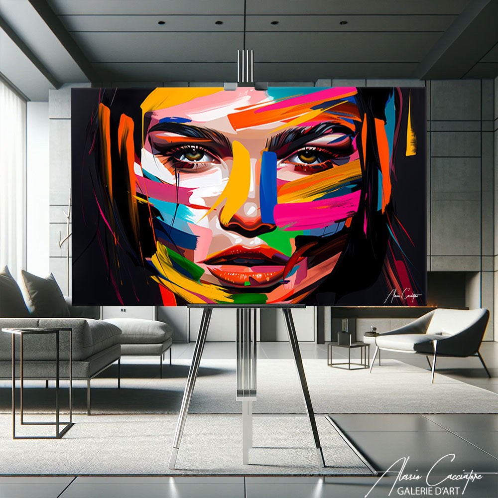 tableau pop art femme