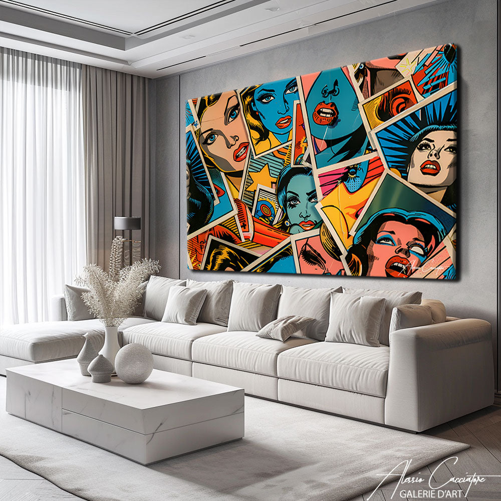 Tableau Collage Pop Art