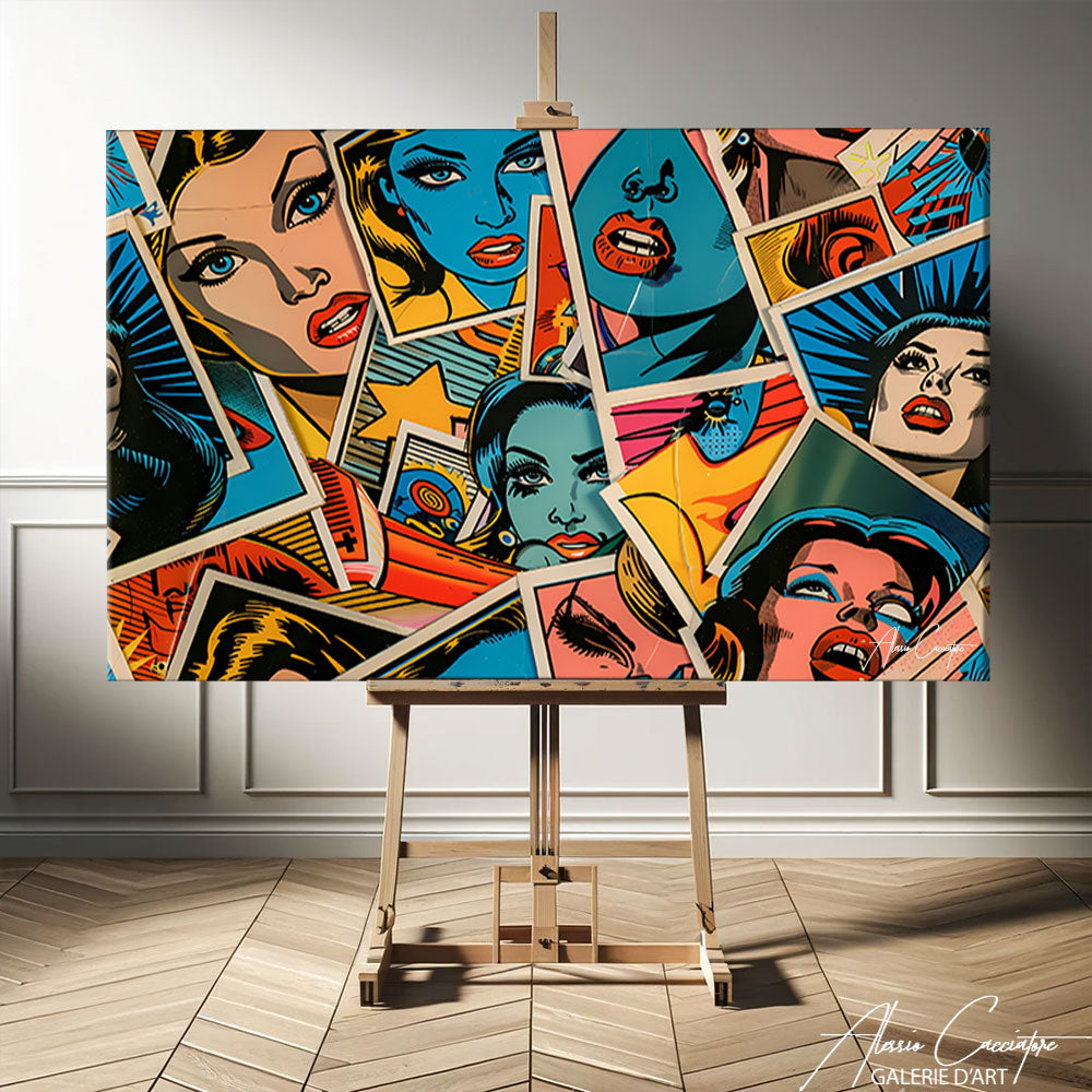 Tableau Collage Pop Art
