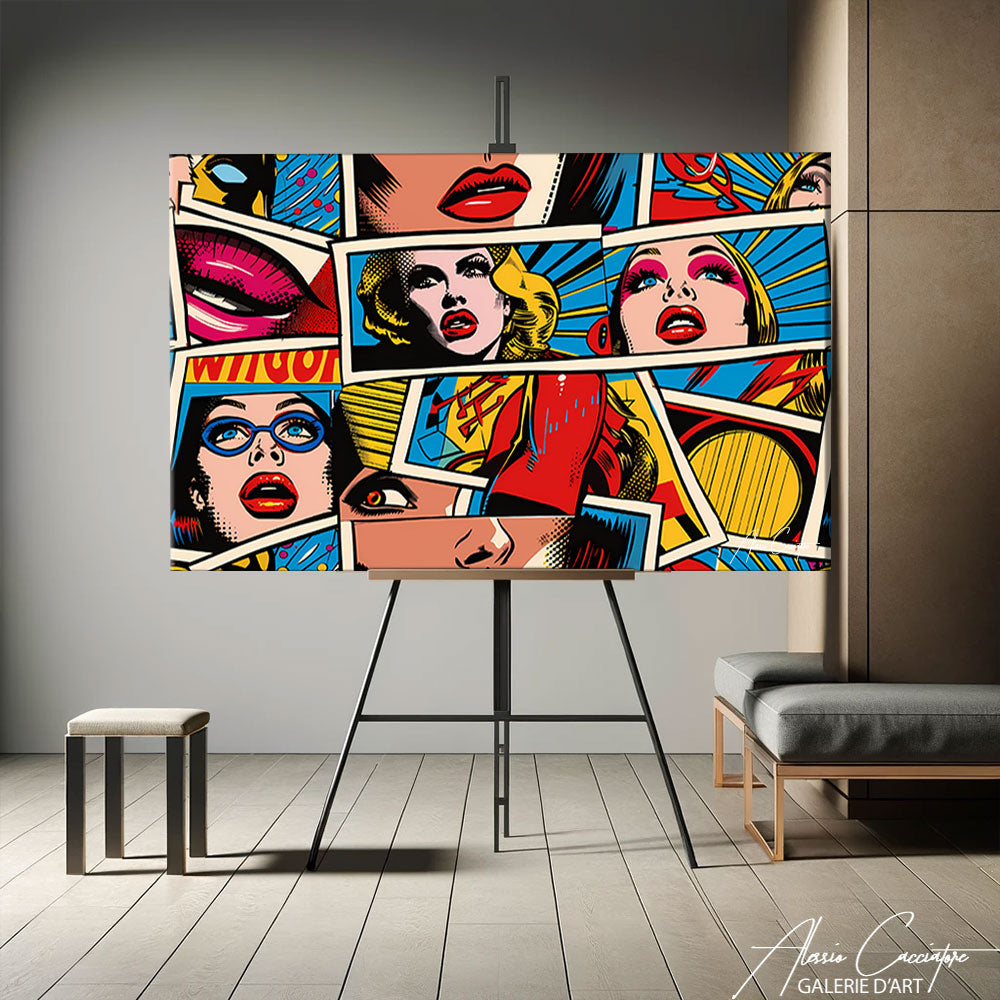 tableau pop art coloré