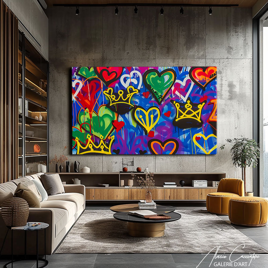 Tableau Love Street Art – mise en situation