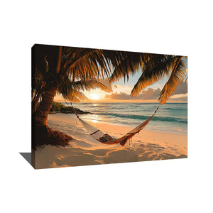 TABLEAU COUCHER DE SOLEIL PLAGE