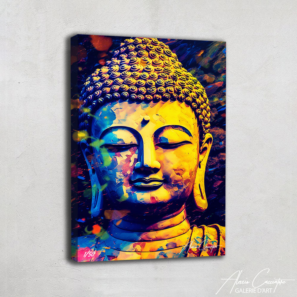 tableau bouddha pop art