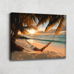 TABLEAU COUCHER DE SOLEIL PLAGE