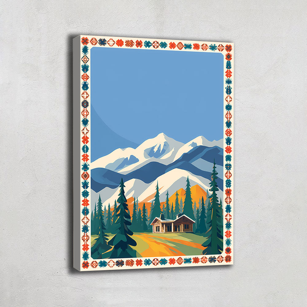 TABLEAU SCANDINAVE GÉOMÉTRIQUE