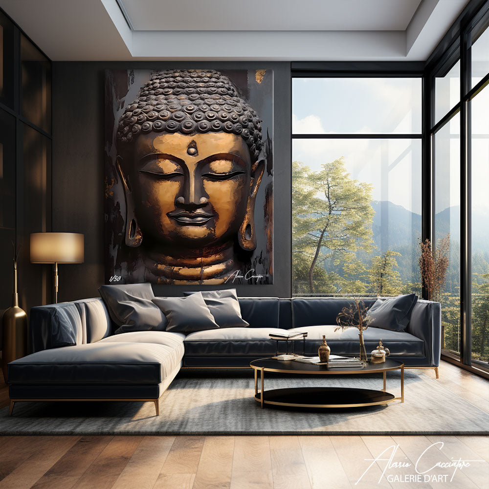 tableau bouddha couleur