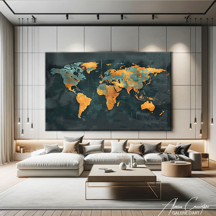 Carte du Monde Tableau Mural