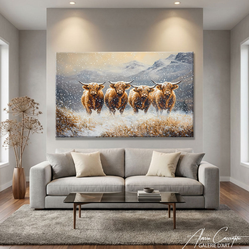 Peinture Avec Vaches