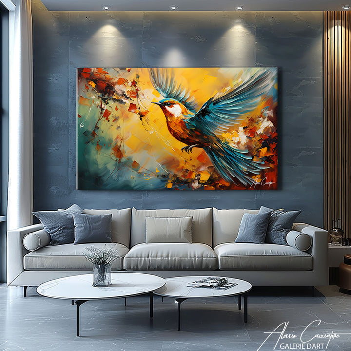 Tableau Paysage Oiseau